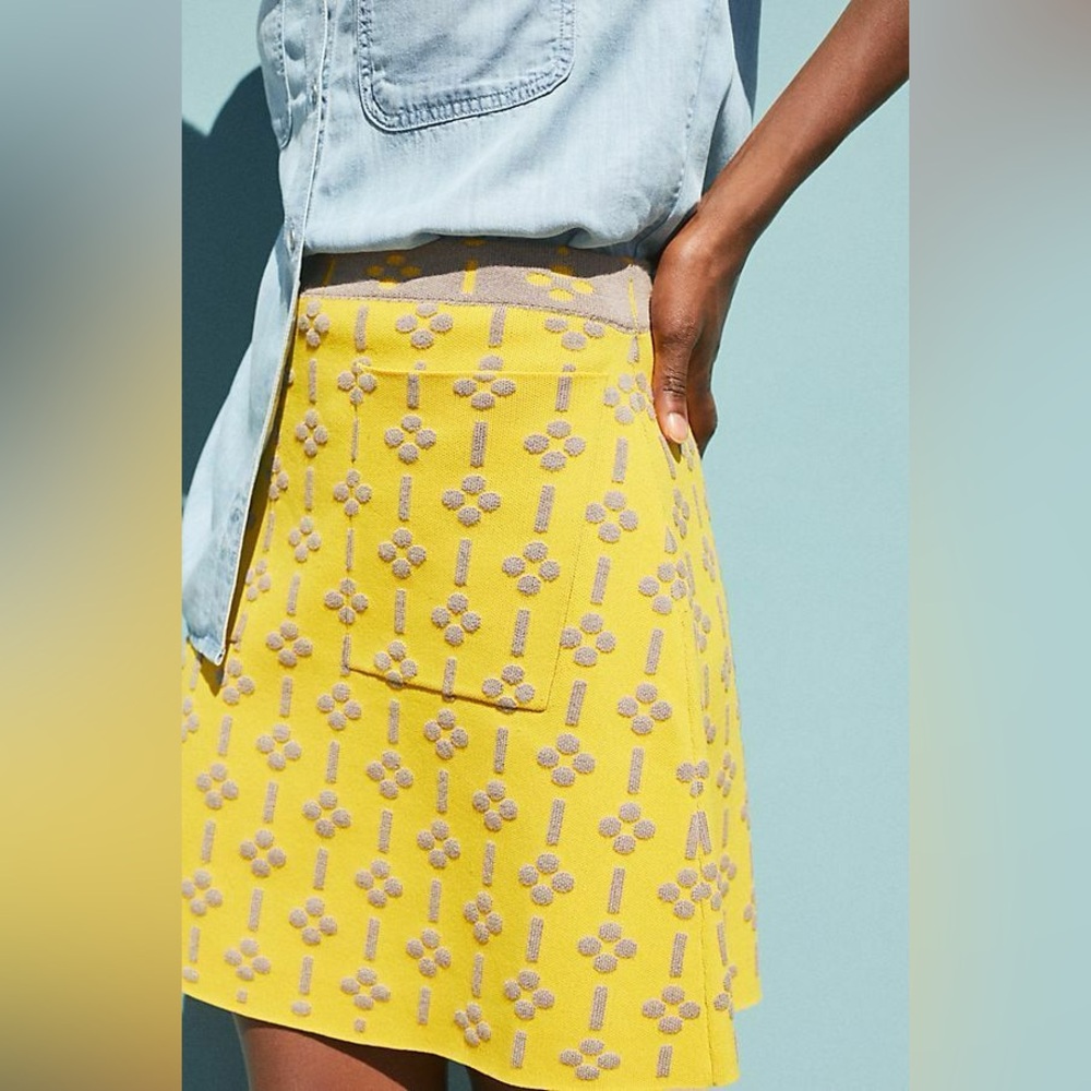 Anthropologie Maeve Quant Mini Skirt
